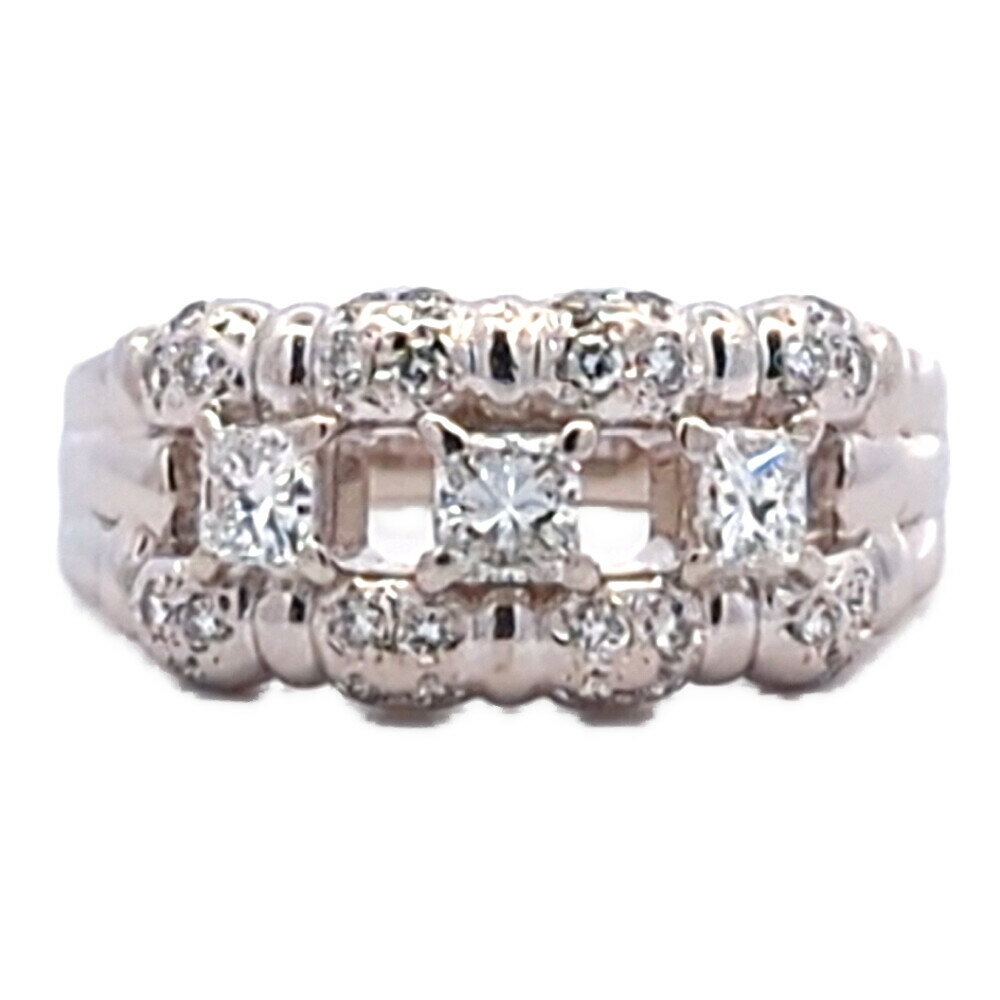 Rakuten - 美品 0.83ct TASAKI PEARL タサキ 田崎真珠 ダイヤモンド リング 指輪 Pt900-10.9g 17号 #57 プラチナ 新品磨き済み 【♀】【S】【レディース】/h260409★■610109【中古】