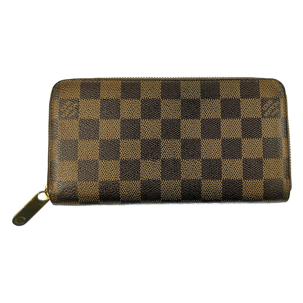 Rakuten - LOUIS VUITTON ルイヴィトン ダミエ ジッピーウォレット ラウンドファスナー長財布 N60015 ブラウン【A】【メンズ・レディース】/b260413★■611376【中古】