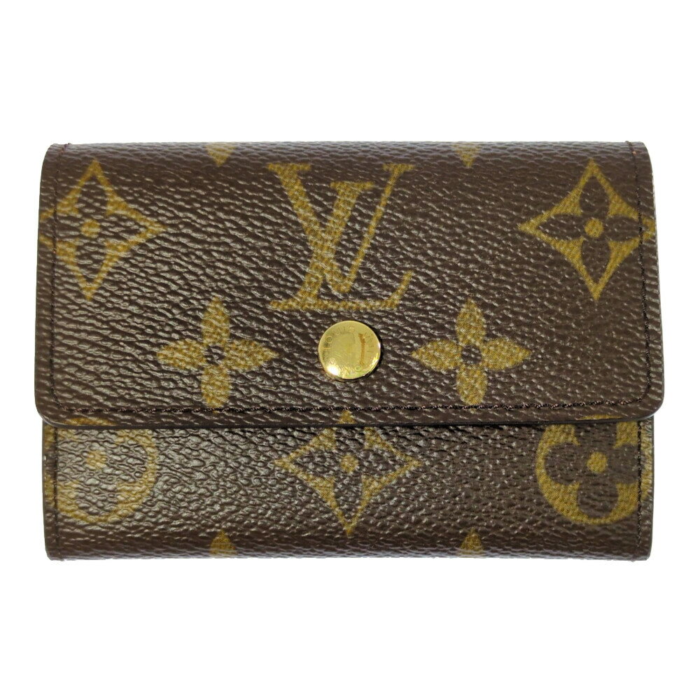Rakuten - LOUIS VUITTON ルイヴィトン モノグラム ポルトモネプラ 名刺入れ パスケース IDケース財布 M61930 ブラウン 【S】【メンズ・レディース】/b260413★■611375【中古】