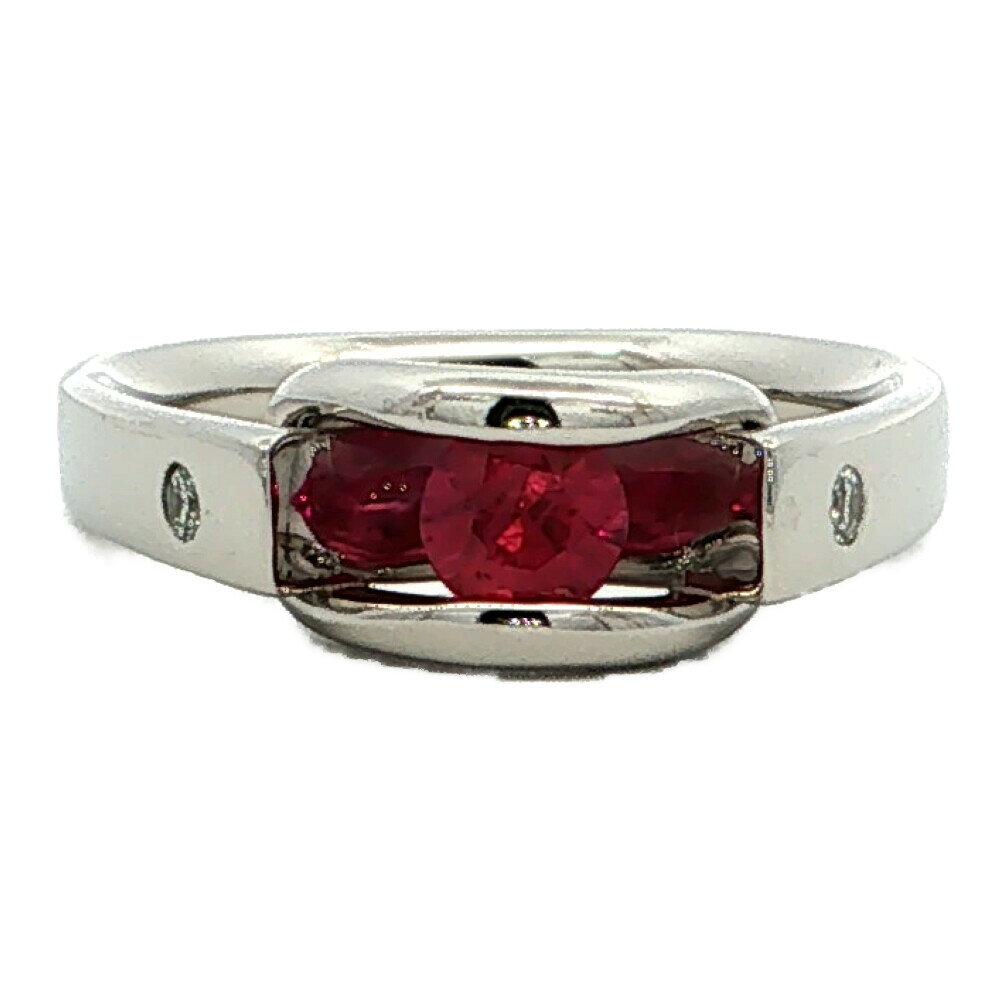 Rakuten - 0.38ct 0.06ct ルビーリング 指輪 Pt900-7.3g 10.5号 #50.5 プラチナ 【♀】【S】【レディース】/h260420★■610848【中古】