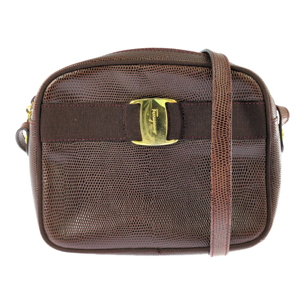 Rakuten - Salvatore Ferragamo サルヴァトーレフェラガモ ヴァラリボン ショルダーバッグ D21-3096 ボルドー 【オールシーズン】【♀】【B】【レディース】/b260423★■612044【中古】