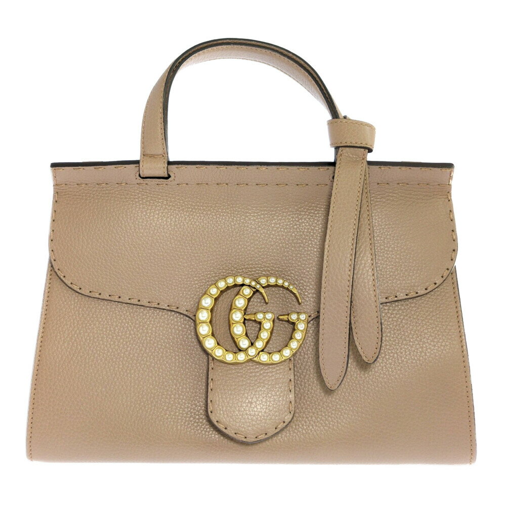 Rakuten - GUCCI グッチ GGマーモント ハンドバッグ 421890 ピンク【オールシーズン】【♀】【A】【レディース】/b260427★■612756【中古】