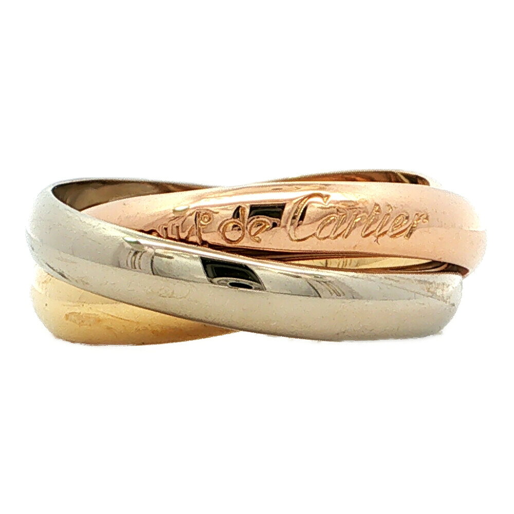 Rakuten - Cartier カルティエ Collection les must トリニティドゥカルティエリング K18Y+W+P/750 3カラー-8.2g 14号 #54 ゴールド【♀】【S】【レディース】/h260504★■611768【中古】