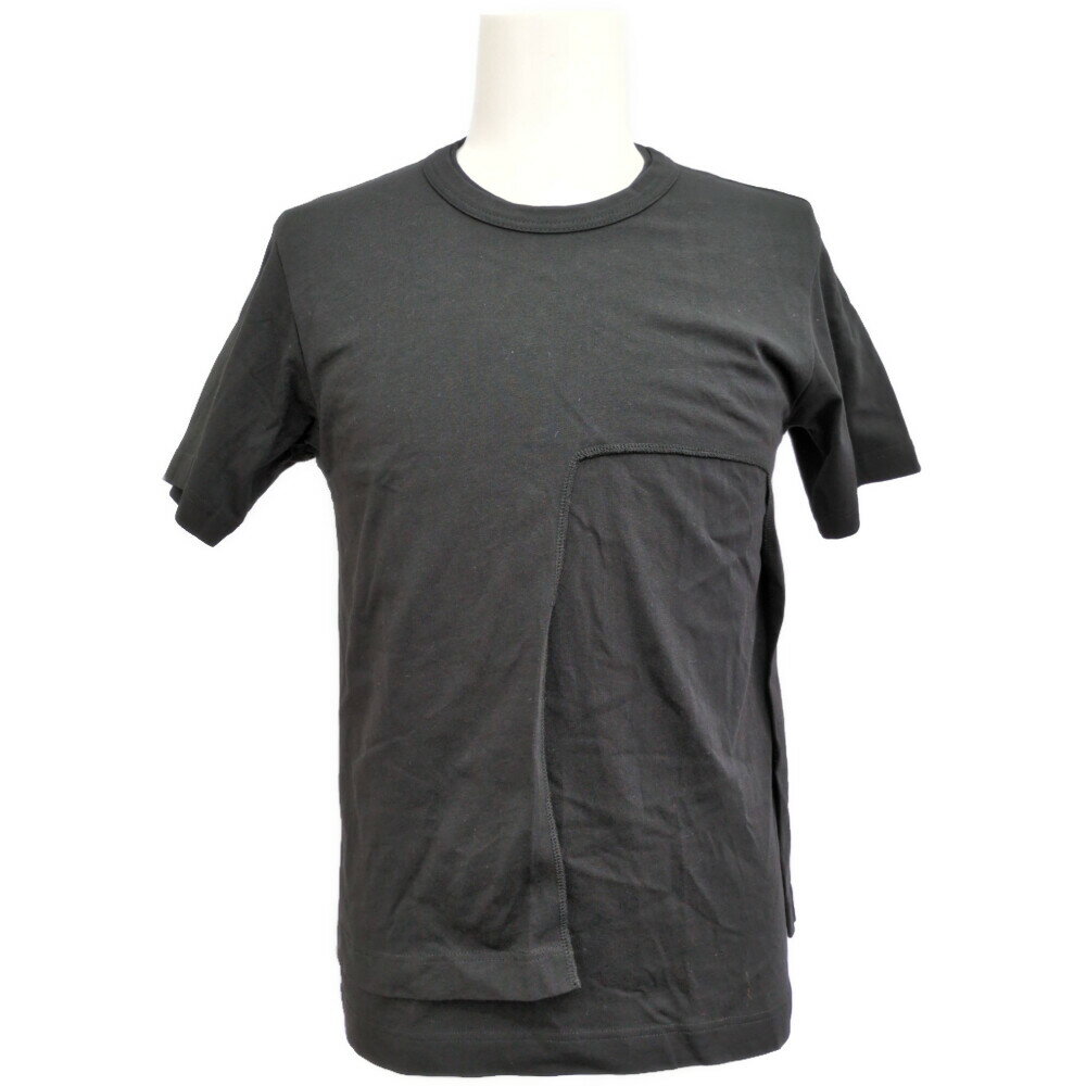 Rakuten - コムデギャルソンシャツ カッティングデザイン 半袖 カットソー Tシャツ トップス FL-T017 S ブラック COMME des GARCONS SHIRT 【オールシーズン】【♂】【A】【メンズ】/b260512★■613976【中古】