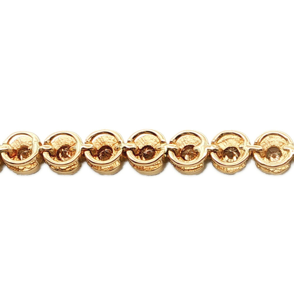 リファスタの1.00ct テニスセッティング ダイヤモンドブレスレット K18YG/750-9g イエローゴールド【♀】【S】【レディース】/h260527★■614465【中古】｜アングル3