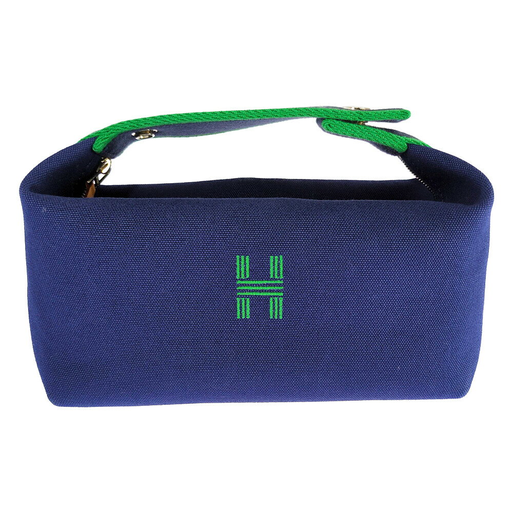 Rakuten - HERMES エルメス ブリッド ア ブラック バスポーチ ネイビー 【A】【メンズ・レディース】/b260603★■616648【中古】