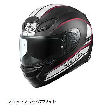 OGK KABUTO　SHUMA NOVA　フラットブラックホワイト　Mサイズ　JAN 4966094618209