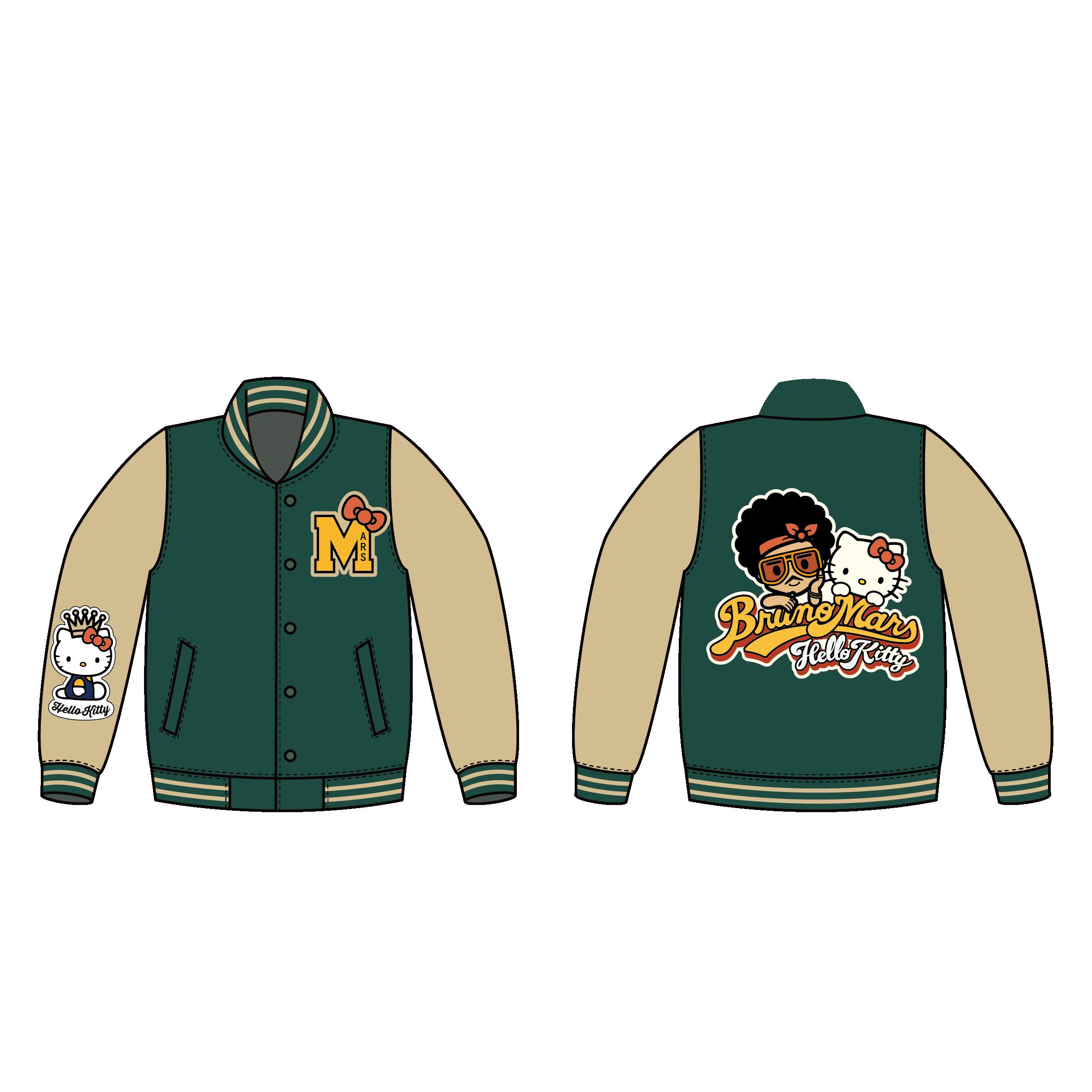 BRUNO MARS x HELLO KITTY VARSITY JACKET