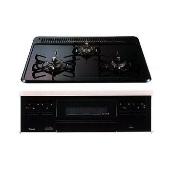 PD-N36 プロパンガス ビルトインガスコンロ 3口 60cm幅 ホーロートップ ニュートラルグレー スタンダード パロマ