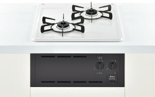 RBT2K3H3SAB-13Aリンナイ. ガスビルトインコンロシェルグレー コンパクトシリーズ メタルトップ グリルなしタイプ 幅45cm 2口タイプ【都市ガス】