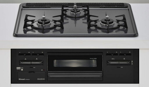 RS31M5H2SABW-LPG リンナイ Metal メタルトップシリーズ ビルトインコンロ 幅60cmダークグレー 【プロパンガス】 RS31M5H2SABW-LPG リンナイ Metal メタルトップシリーズ ビルトインコンロ 幅60cmダークグレー 【プロパンガス】