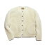 【正規 アルベロ ドットボタン カーディガン レディース ナチュラル】ALWERO - DOT BUTTON CARDIGAN - natural