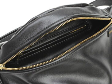 【 バンソン ウエストバッグ 9SBB ブラック 別注レザーパッチ 】 VANSON 9SBB NEW FANNY PACK BLACK - LEATHER OVAL PATCH