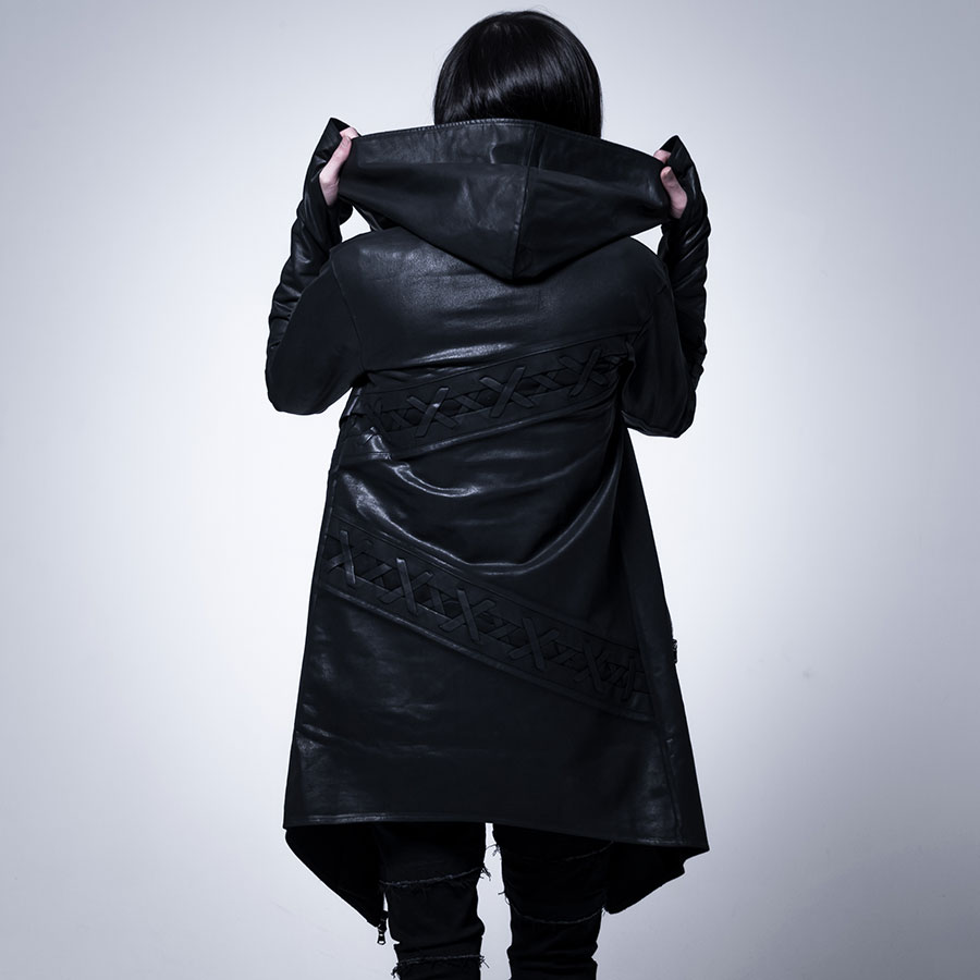 CIVARIZE』コーティング加工ライダースZIPブルゾン