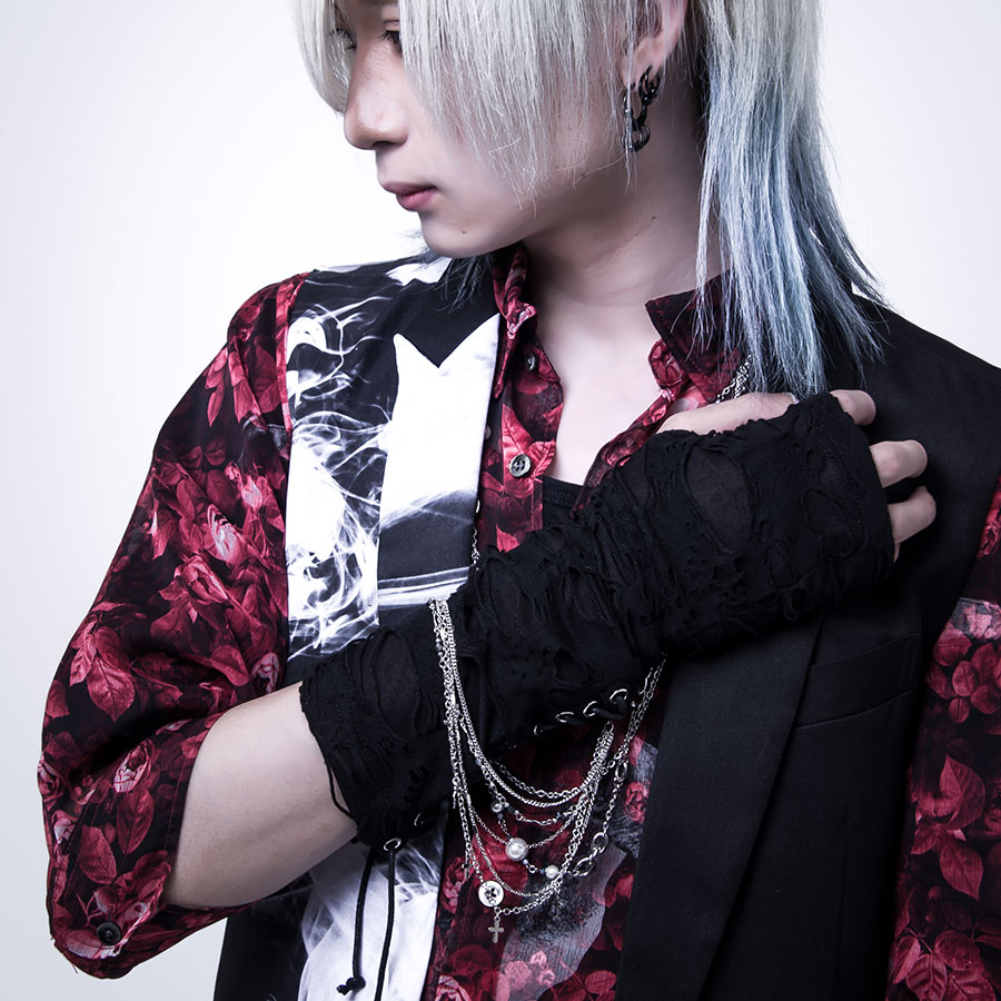 アームウォーマー 手袋 ヴィジュアル系 ビジュアル系 V系 モード系 ロック Visualkei パンク メンヘラ Civarize ゴシック メンズ 送料無料 病み Punk 全2色 小物 日本人気超絶の レディース チェーン付きクラッシュレイヤードアームウォーマー