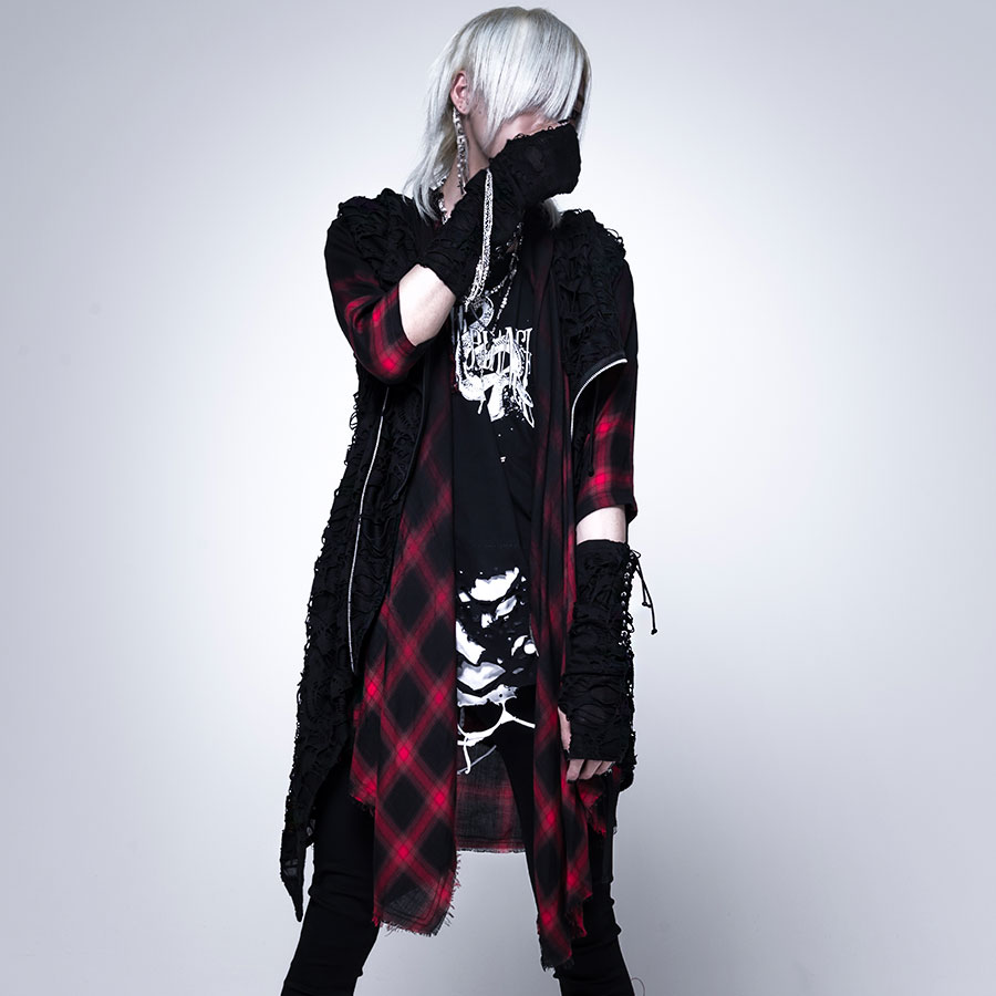 アームウォーマー 手袋 ヴィジュアル系 ビジュアル系 V系 モード系 ロック Visualkei パンク メンヘラ Civarize ゴシック メンズ 送料無料 病み Punk 全2色 小物 日本人気超絶の レディース チェーン付きクラッシュレイヤードアームウォーマー