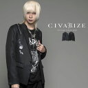 CIVARIZE【シヴァーライズ】ショルダーZIPデザインテーラードジャケット/全2色 ブラック 黒 【あす楽対応】テーラード ジャケット きれいめ ホスト ヴィジュアル系 V系 ロック メンズ レディース ファッション 服 モード 送料無料