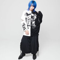 "CIVARIZE【シヴァーライズ】0.1gの誤算コラボバイカラー切り替え袖ZIPスウェット/全1色"【あす楽対応】【返品対象外商品】スウェットヴィジュアル系V系長袖メンヘラ病みメンズレディースモード系ファッション服送料無料