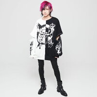 "CIVARIZE【シヴァーライズ】0.1gの誤算コラボバイカラー切り替え袖ZIPスウェット/全1色"【あす楽対応】【返品対象外商品】スウェットヴィジュアル系V系長袖メンヘラ病みメンズレディースモード系ファッション服送料無料