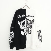 "CIVARIZE【シヴァーライズ】0.1gの誤算コラボバイカラー切り替え袖ZIPスウェット/全1色"【あす楽対応】【返品対象外商品】スウェットヴィジュアル系V系長袖メンヘラ病みメンズレディースモード系ファッション服送料無料
