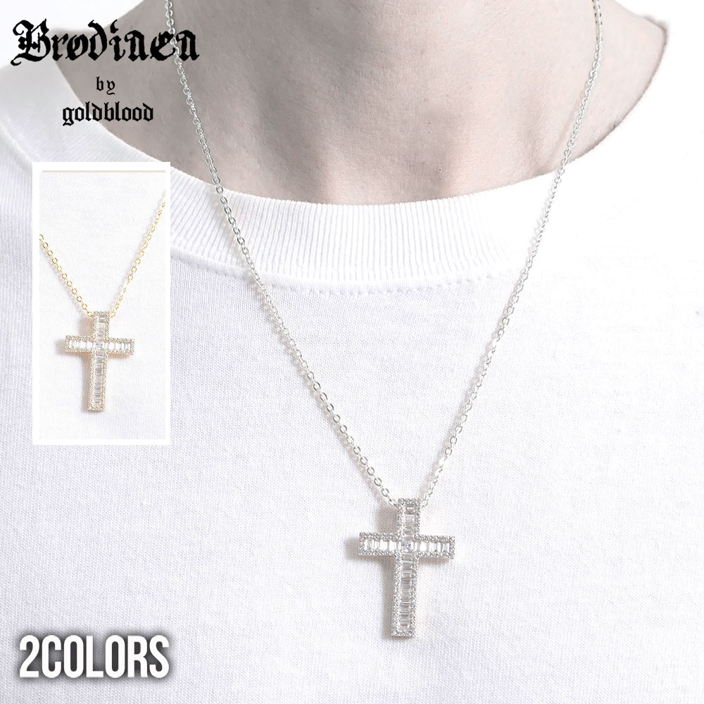 "CV Select【シーブイセレクト】Brodiaeaスクウェアクリスタルネックレス/全2色"ネックレス メンズ アクセサリー クロス 十字架 ジルコニア シンプル メンズ レディース プレゼント シルバー ゴールド V系 ホスト系 地雷系 ギフト