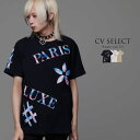 CV Select【シーブイセレクト】タイダイワッペン総柄クルーネック半袖Tシャツ/全2色 【あす楽対応】Tシャツ 半袖Tシャツ トップス メンズ レディース V系 地雷系 メンヘラ 服 ファッション サ…