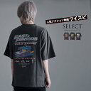 CV Select【シーブイセレクト】ピグメント加工ワイルドスピードプリントTシャツ/全1色 Tシャツ メンズ 半袖Tシャツ 古着風 ワイスピ FAST＆FURIOUS ピグメント加工 トップス カットソー 古着 ヴィンテージ ビンテージ 映画 車 M L LL XL ブラック 黒 地雷系 V系