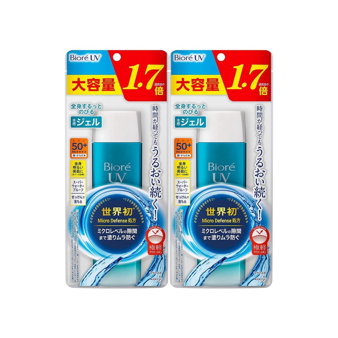 ビオレUV 日焼け止め ビオレ 日焼け止め ビオレUV アクアリッチ ウォータリージェル 155ml SPF50+ / PA++++ 【2個セット】