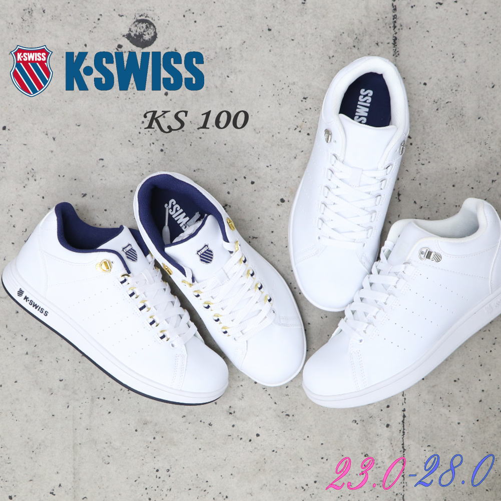 Rakuten - K・SWISS ケースイス スニーカー メンズ レディース コートタイプ レースアップ 紐靴 KS100
