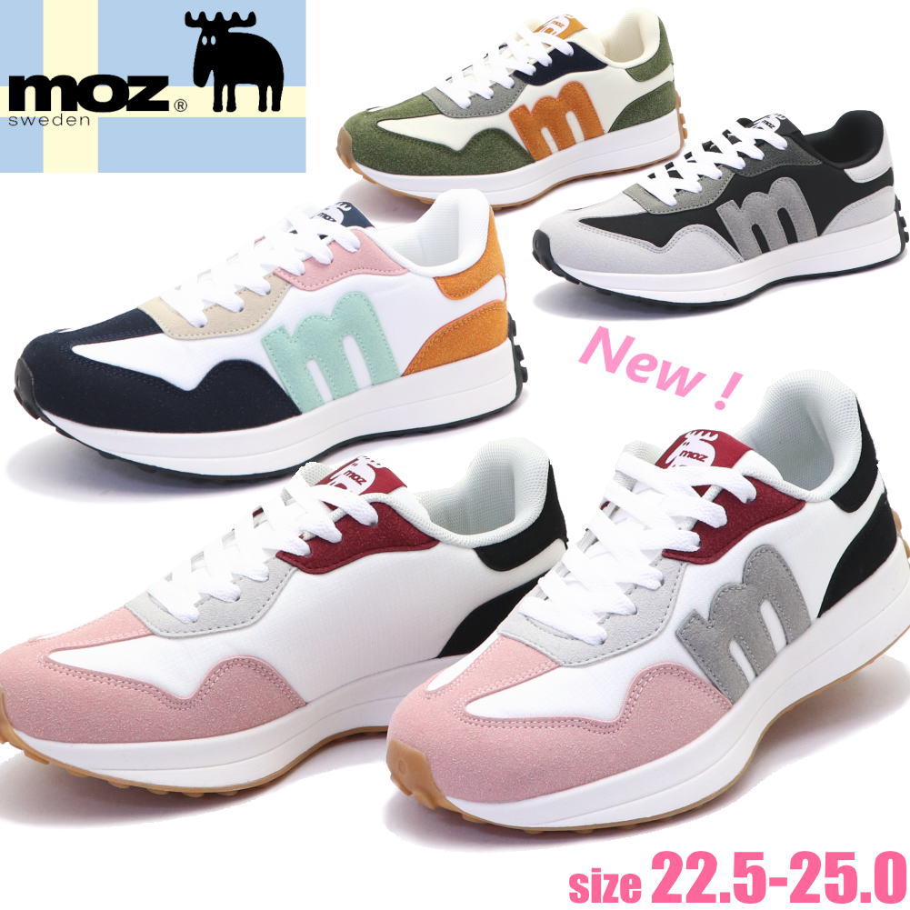 Rakuten - 即納 MOZ モズ レディース スニーカー レースアップ カジュアルシューズ No.1327
