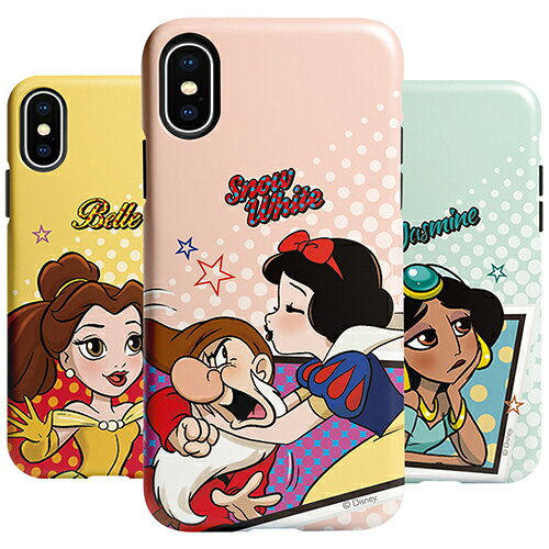 JH ディズニープリンセス コミック iPhone Galaxy タフ バンパー ケース カバー スマホケース Disney Princesses Comic
