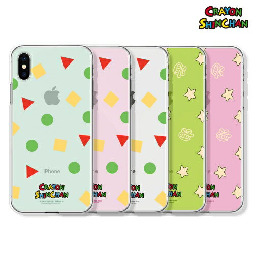 CQ クレヨンしんちゃん パジャマ iPhone Galaxy 透明ゼリー ケース カバー スマホケース CRAYON SHINCHAN PAJAMA Clear Jelly Case Cover