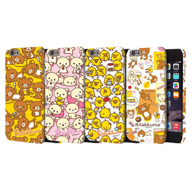TR リラックマ パターン iPhone Galaxy スリム ハード ケース カバー スマホケース Rilakkuma PATTERN Slim Hard CASE COVER