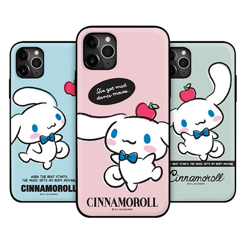 79 サンリオ シナモロール アップル iPhone Galaxy マグネット カード ドア バンパー ケース カバー スマホケース Sanrio Characters CINNAMOROLL APPLE Magnetic Card Door Bumper Case Cover カード2枚が収納できる実用性 ミラーが入っております。