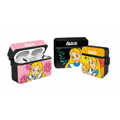 TR Disney Alice Simple Airpods/Airpods Pro ARMOR Case ディズニー アリス エアポッズ 第1世代 第2世代 第3世代 プロ ハード ケース カバー