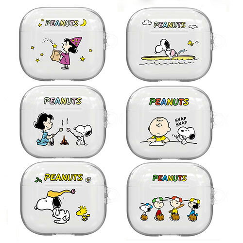 MW ピーナッツ スヌーピー S1 エアーポッズ プロ 第1世代 第2世代 第3世代 透明 ハード ケース カバー PEANUTS SNOOPY S1 AirPods Pro 2nd 1st 3rd CLEAR Hard Case Cover