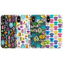 JH ディズニー モンスターズ インク パターン iPhone Galaxy タフ バンパー ケース カバー スマホケース DISNEY MONSTER INC PATTERN TOUGH BUMPER CASE COVER