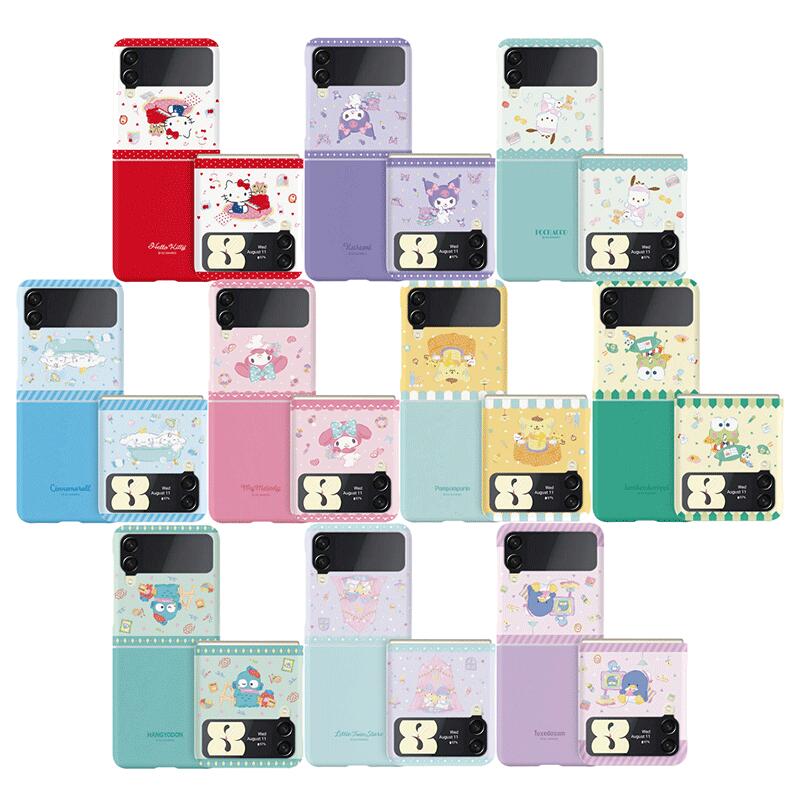 サンリオ ハッピネス ルーム ギャラクシー Z フリップ 3 4 5 6 ハード ケース カバー スマホケース SANRIO HAPPINESS ROOM VERSION 1 Galaxy Z Flip 3 Flip 4 Flip 5 Flip 6 SLIM HARD CASE COVER TR