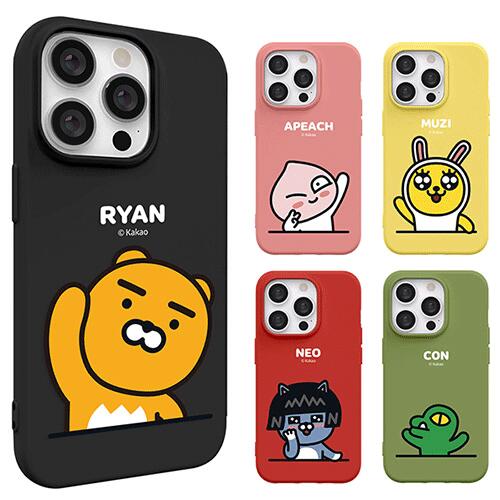 S2 카카오프렌즈 안녕하세요 iPhone Galaxy 소프트 케이스 커버 스마트폰 케이스 Kakao Friends HELLO Soft Case Cover