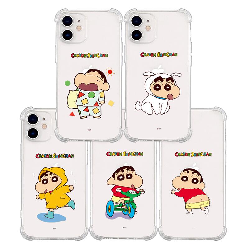 OC クレヨンしんちゃん しんのすけ チャーミング カメラ 防弾 透明 iPhone Galaxy ハード ケース カバー スマホケース CRAYON SHINCHAN CHARMING CAMERA BULLETPROOF TRANSPARENT CASE COVER