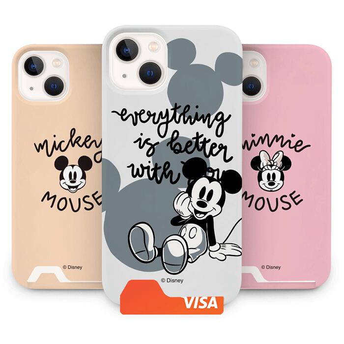 AS ディズニー マルチ iPhone Galaxy アンダー カード ケース カバー スマホケース DISNEY MULTI UNDER CARD CASE COVER