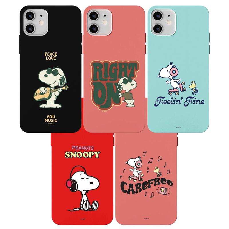 79 ピーナッツ スヌーピー ミュージック iPhone Galaxy ソフトゼリー ケース カバー スマホケース PEANUTS SNOOPY MUSIC SOFT JELLY CASE COVER