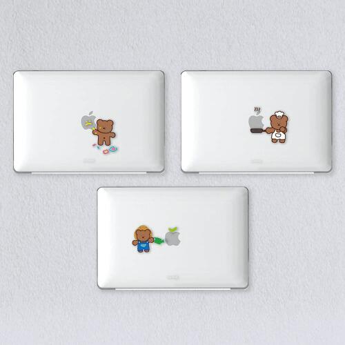 MP プレーイングコミ マックブック エアー 13 M2 マックブック プロ 13 14 15 透明 ハード ケース カバー スマホケース PLAYING KKOMI MacBook Air 13 M2 MacBook Pro 13 14 15 CLEAR HARD CASE COVER
