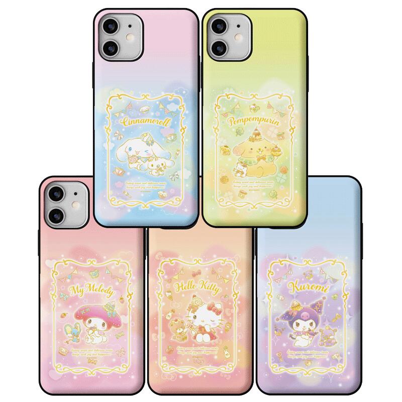 79 サンリオ クッキング iPhone Galaxy マグネット カード ドア バンパー ケース カバー スマホケース SANRIO COOKING MAGNET CARD DOOR BUMPER CASE COVER カード2枚が収納できる実用性 ミラーが入っております。