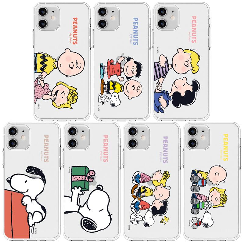 79 ピーナッツ スヌーピー ベストフレンズ iPhone Galaxy 透明ゼリー ケース カバー スマホケース PEANUTS SNOOPY BEST FRIENDS Clear Jelly Case Cover