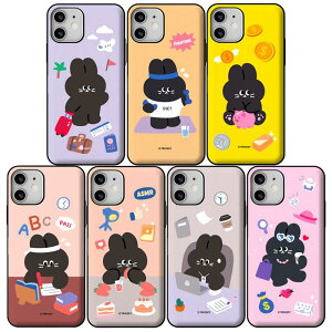 TR ブラックラビット バケットリスト iPhone Galaxy マグネット カード ドア バンパー ケース カバー スマホケース BLACK RABBIT BUCKET LIST MAGNET CARD DOOR BUMPER カード2枚が収納できる実用性 ミラーが入っております。