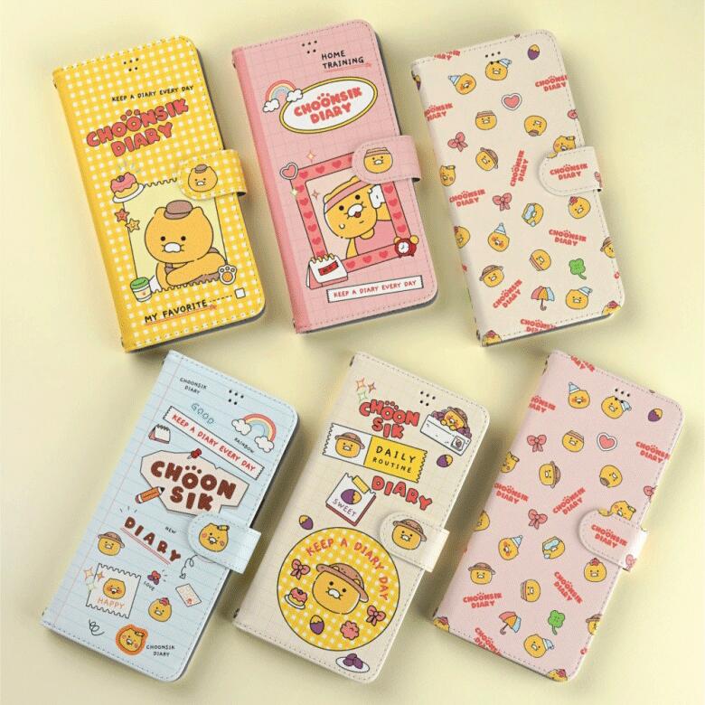 S2 カカオフレンズ チュンシク手帳型 iPhone Galaxy ケース カバー スマホケース KAKAO DIARY CHOONSIK THIN DIARY CASE