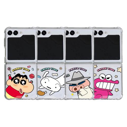 CQ クレヨンしんちゃん プレー タイム ギャラクシー Z フリップ5 ゼリーハード ケース カバー スマホケース CRAYON SHINCHAN PLAY TIME Galaxy Z Flip 5 JELLY HARD CASE COVER