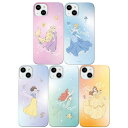 ディズニープリンセス iPhone Galaxy スリム ハード ケース カバー スマホケース グラデーション DISNEY PRINCESS GRADATIO...