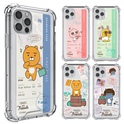 카카오프렌즈 iPhone Galaxy 여행 방탄 케이스 커버 스마트폰 케이스 KAKAO FRIENDS TRAVEL Gell Hard Case Cover S2